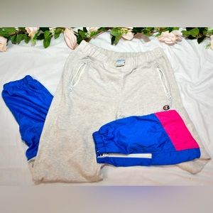 VINTAGE Mixed Media Champion Sweatpants